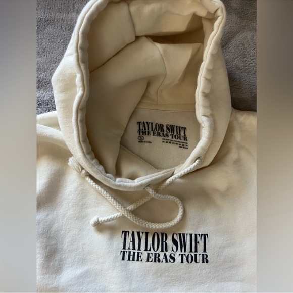 The Eras Tour Cream Hoodie Official Merch Merchandise Taylor Swift Sweatshirt - Picture 6 of 6